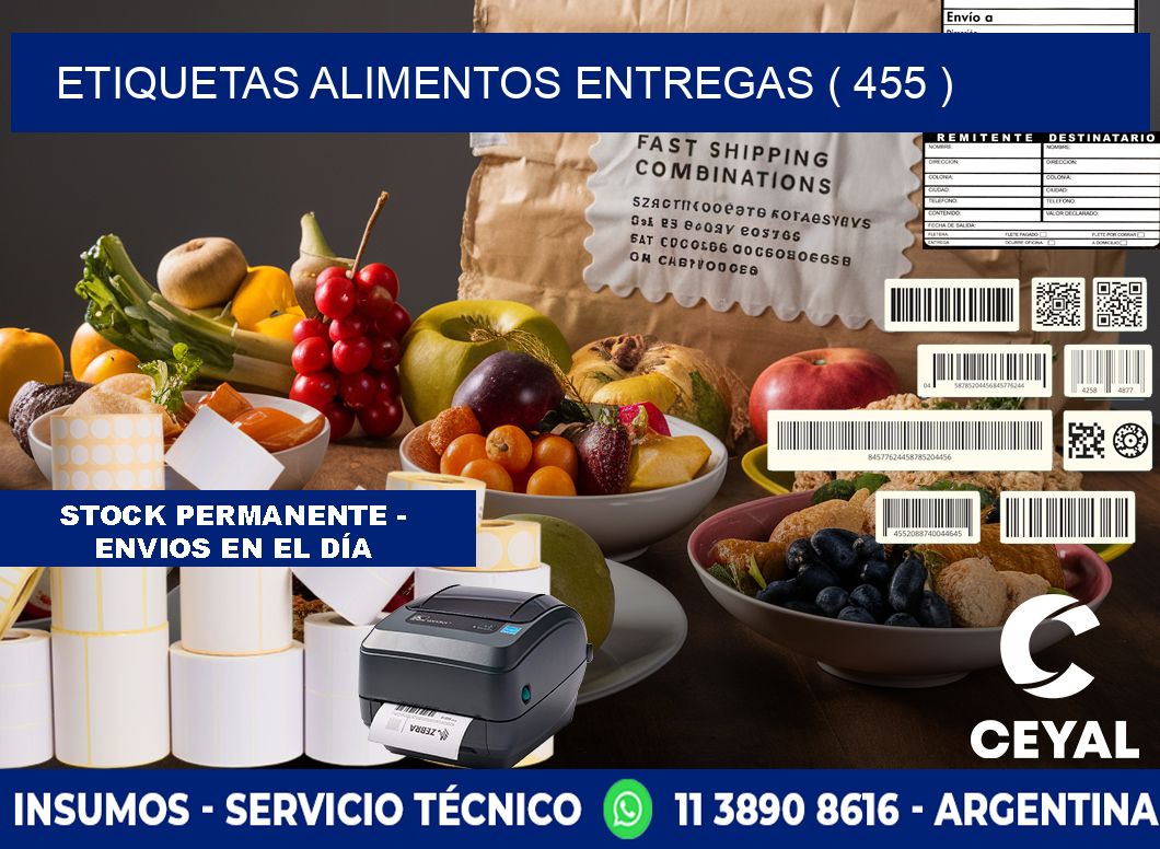 etiquetas alimentos entregas ( 455 )