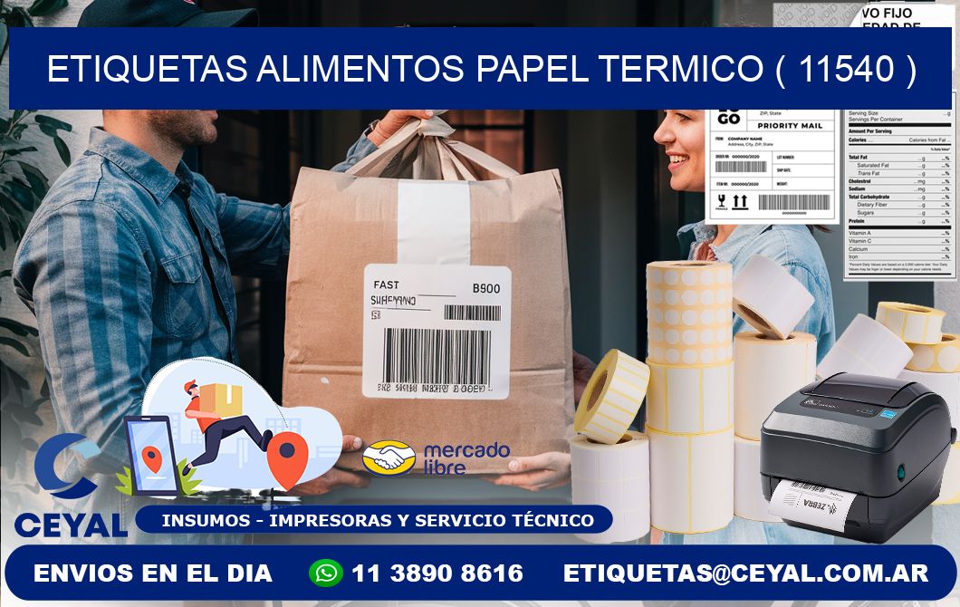 etiquetas alimentos papel termico ( 11540 )