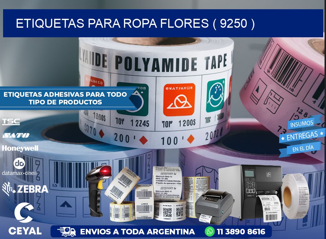 etiquetas para ropa flores ( 9250 )