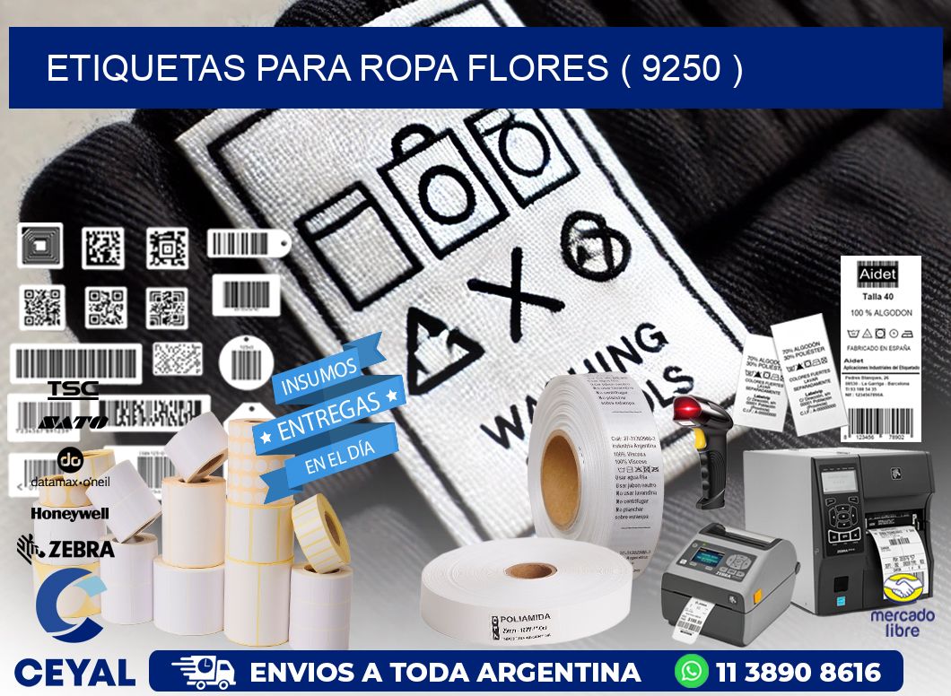 etiquetas para ropa flores ( 9250 )