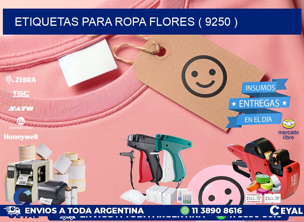etiquetas para ropa flores ( 9250 )
