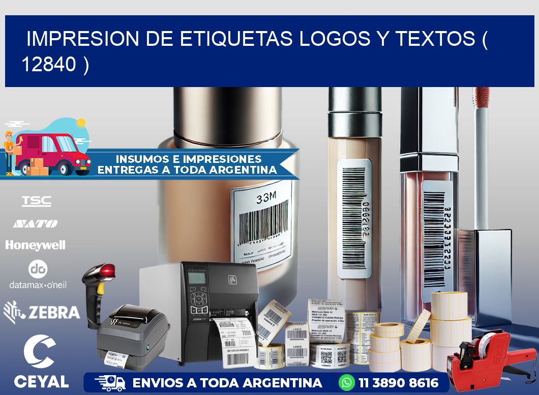 impresion de etiquetas logos y textos ( 12840 )