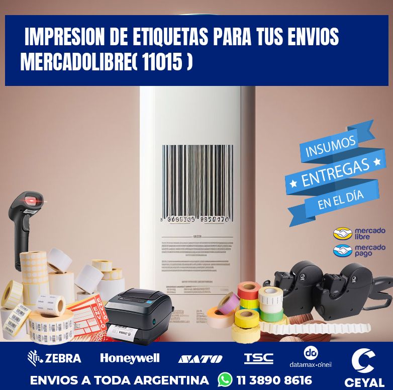 impresion de etiquetas para tus envios mercadolibre( 11015 )