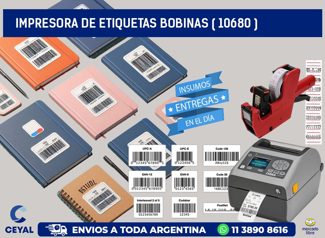 impresora de etiquetas bobinas ( 10680 )