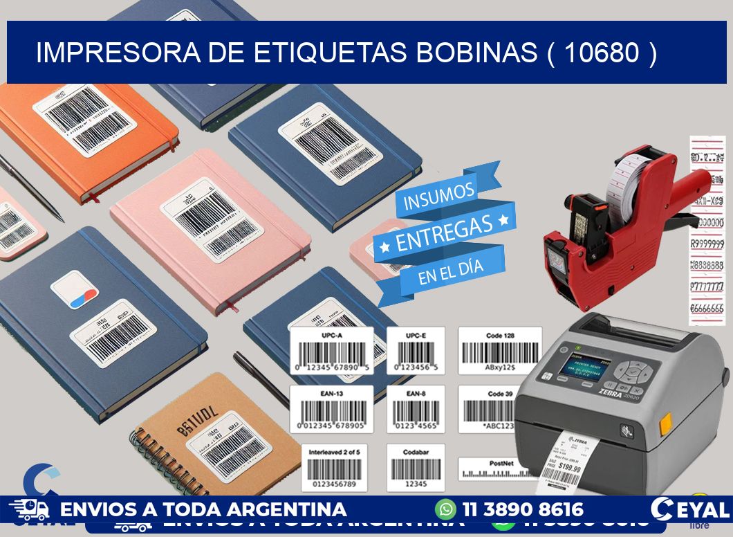 impresora de etiquetas bobinas ( 10680 )