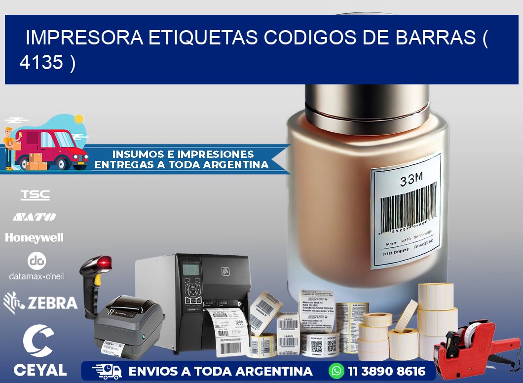 impresora etiquetas codigos de barras ( 4135 )