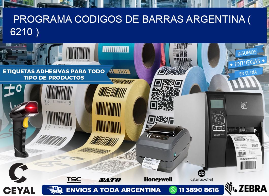programa codigos de barras argentina ( 6210 )