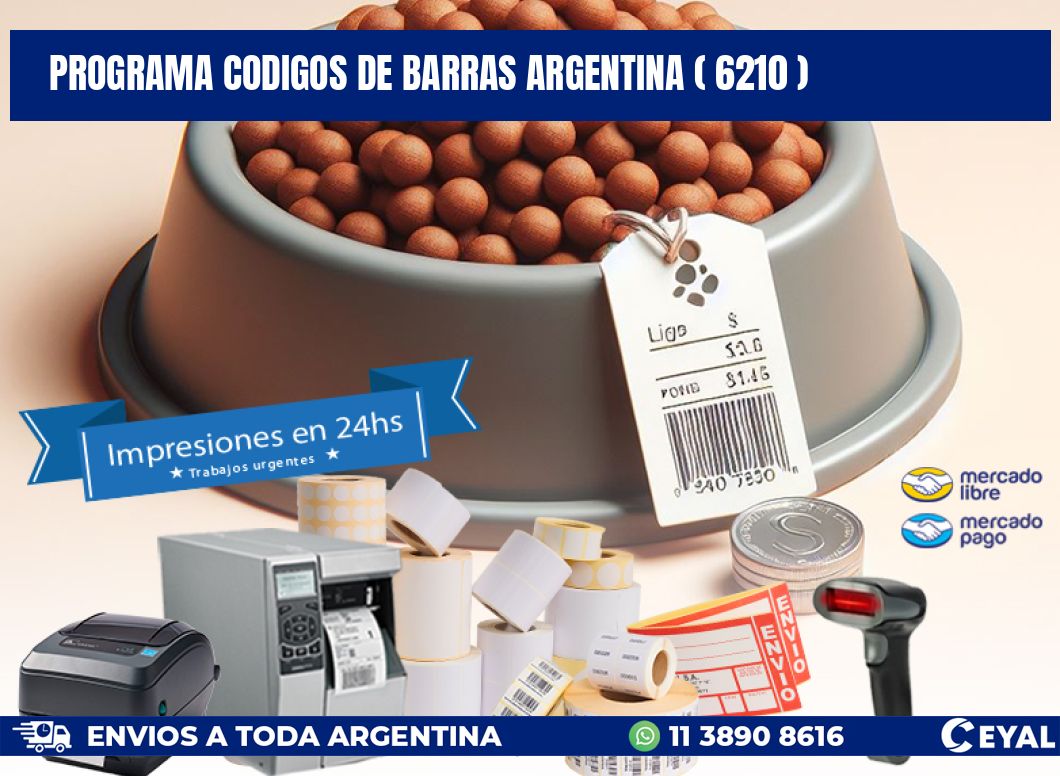 programa codigos de barras argentina ( 6210 )