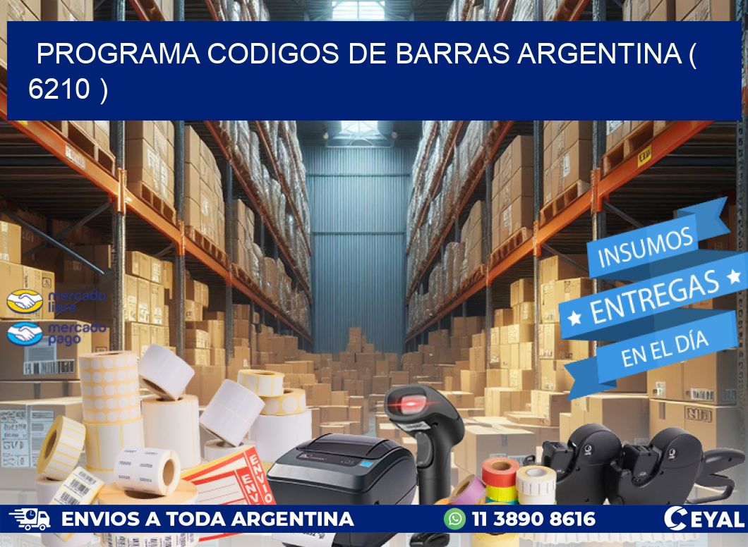 programa codigos de barras argentina ( 6210 )