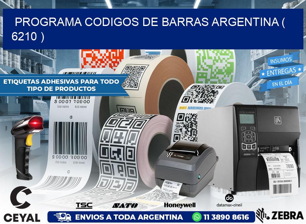 programa codigos de barras argentina ( 6210 )