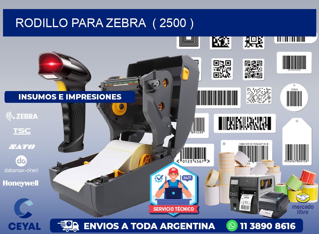 rodillo para zebra  ( 2500 )