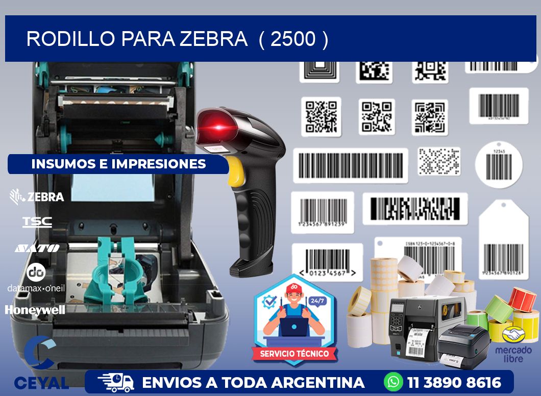rodillo para zebra  ( 2500 )
