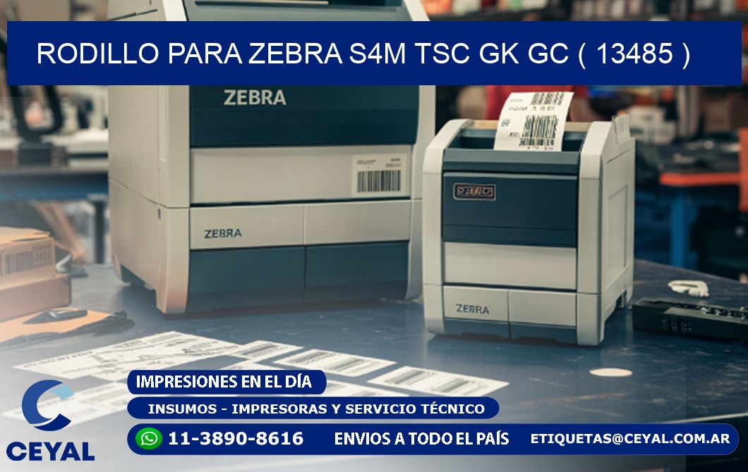 rodillo para zebra S4M TSC GK GC ( 13485 )