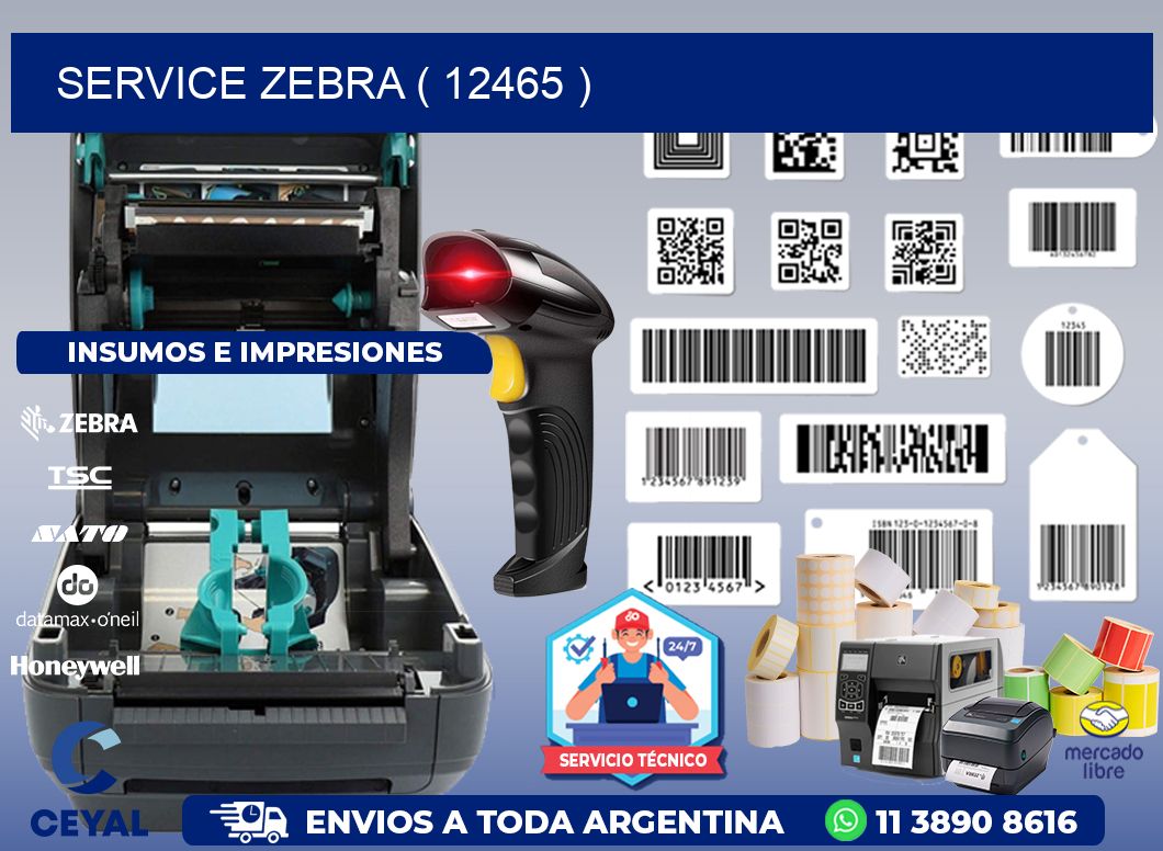 service zebra ( 12465 )