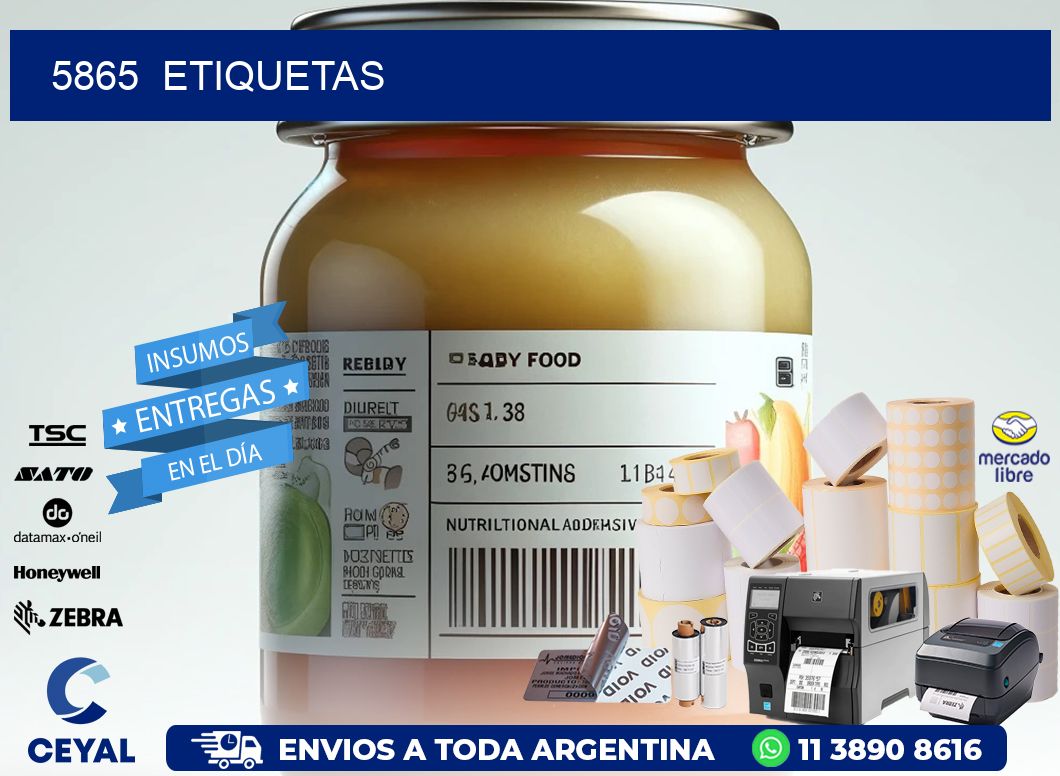5865  ETIQUETAS