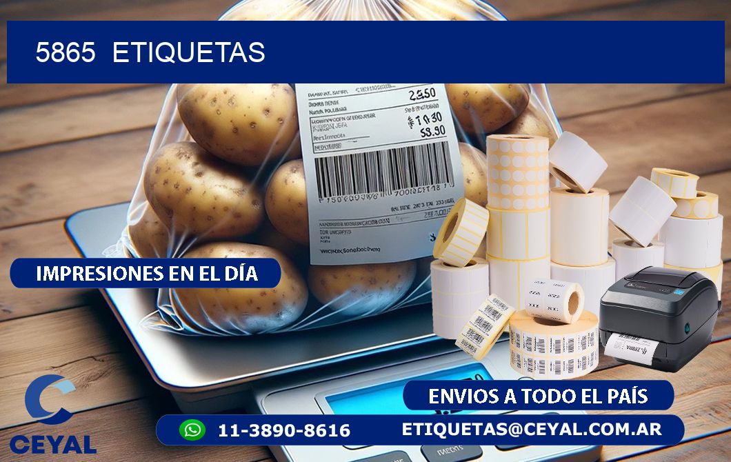 5865  ETIQUETAS