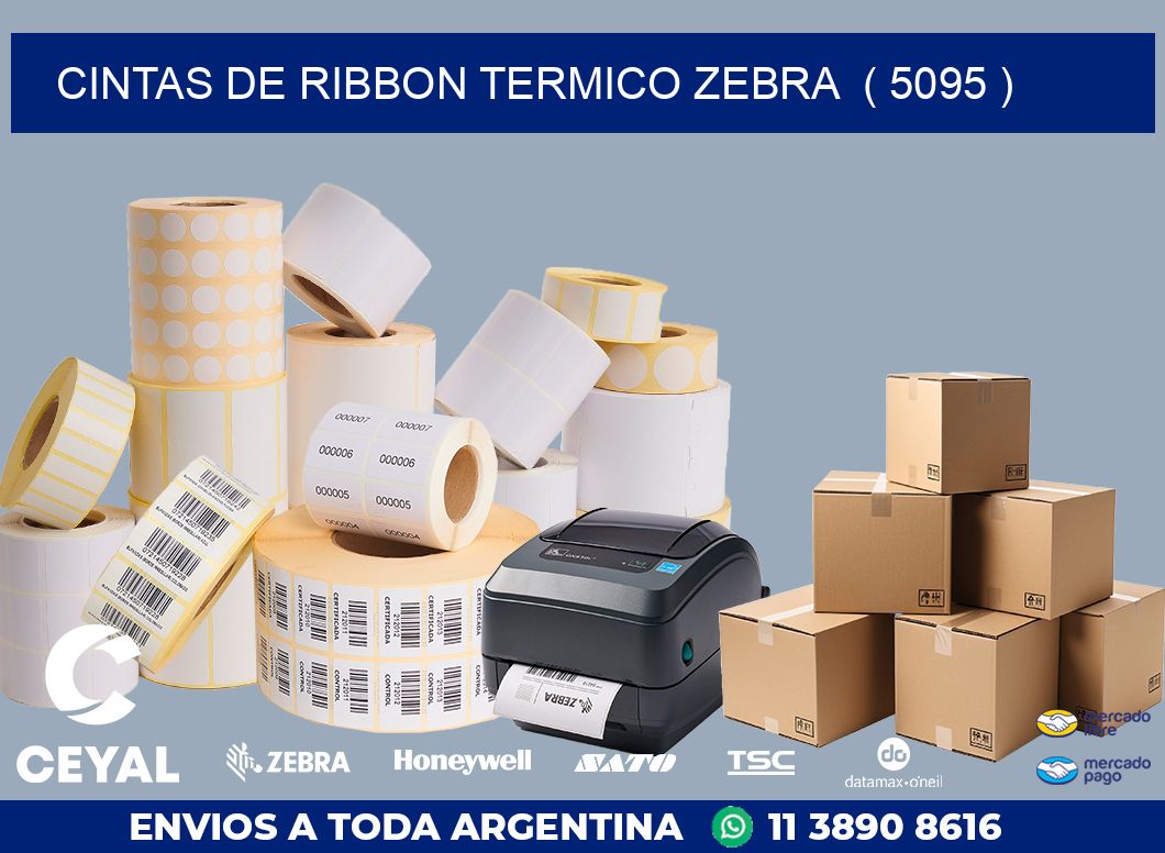 CINTAS DE RIBBON TERMICO ZEBRA  ( 5095 )