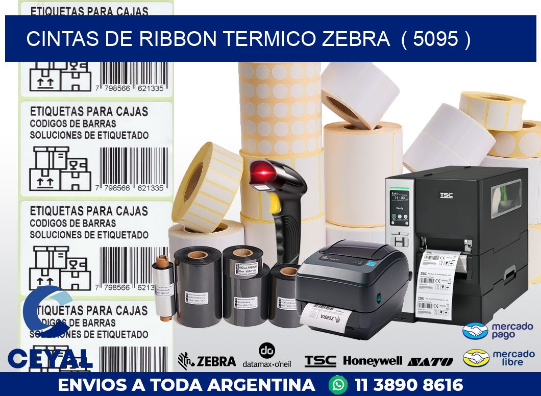 CINTAS DE RIBBON TERMICO ZEBRA ( 5095 )