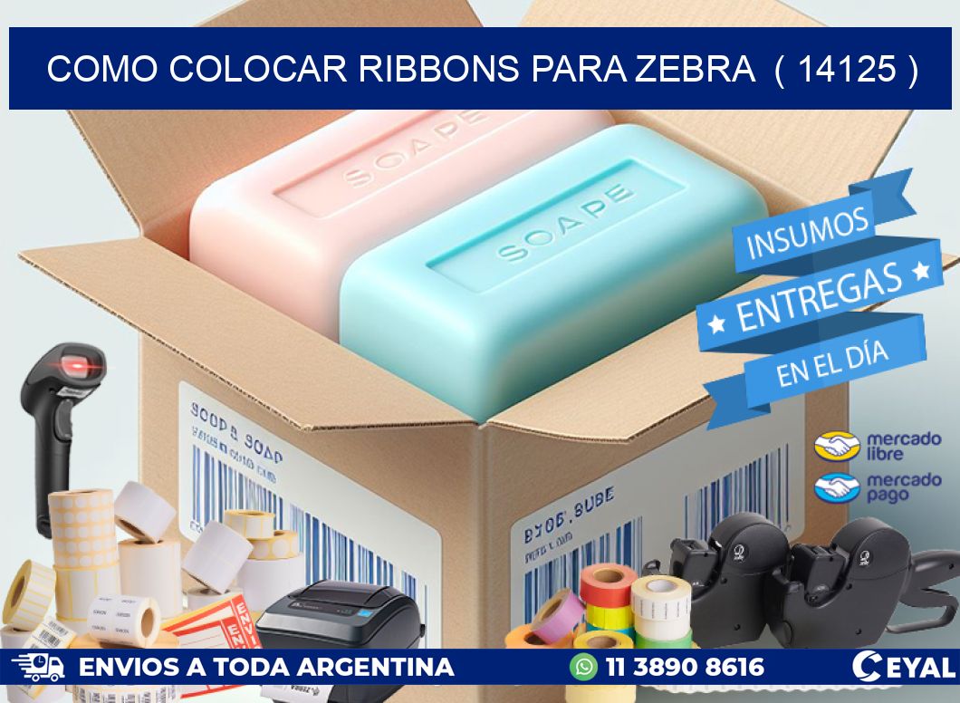 COMO COLOCAR RIBBONS PARA ZEBRA ( 14125 )