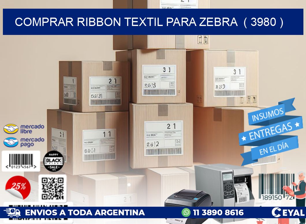 COMPRAR RIBBON TEXTIL PARA ZEBRA  ( 3980 )