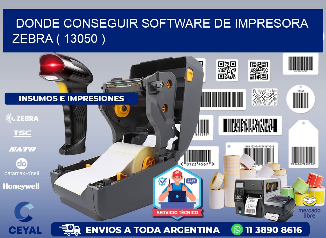 DONDE CONSEGUIR SOFTWARE DE IMPRESORA ZEBRA ( 13050 )