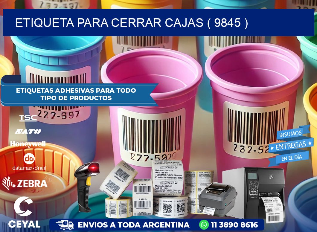 ETIQUETA PARA CERRAR CAJAS ( 9845 )