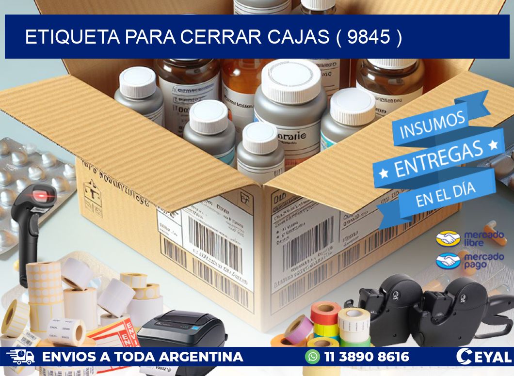 ETIQUETA PARA CERRAR CAJAS ( 9845 )