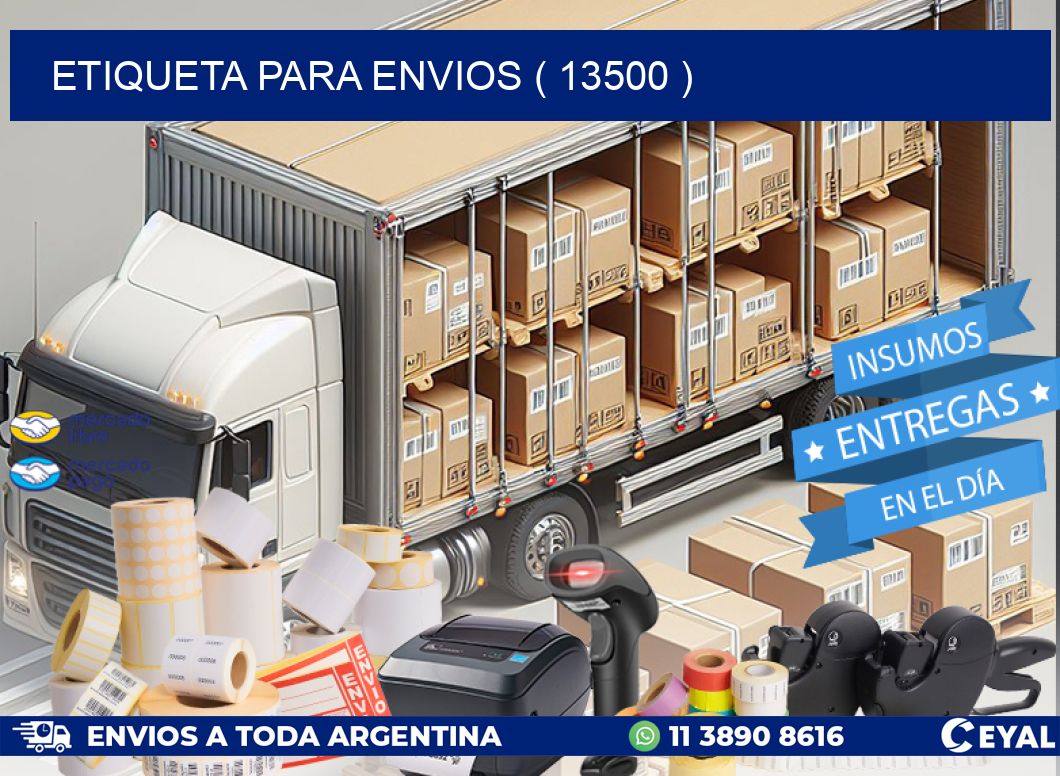ETIQUETA PARA ENVIOS ( 13500 )