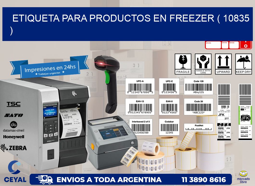 ETIQUETA PARA PRODUCTOS EN FREEZER ( 10835 )
