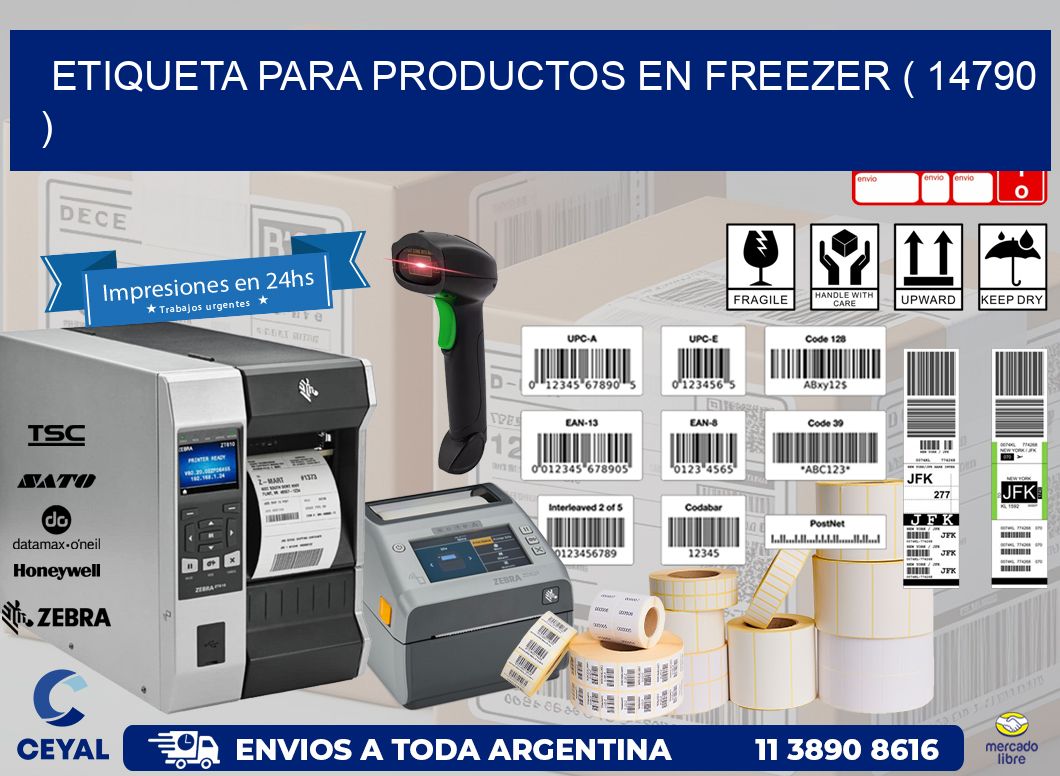 ETIQUETA PARA PRODUCTOS EN FREEZER ( 14790 )