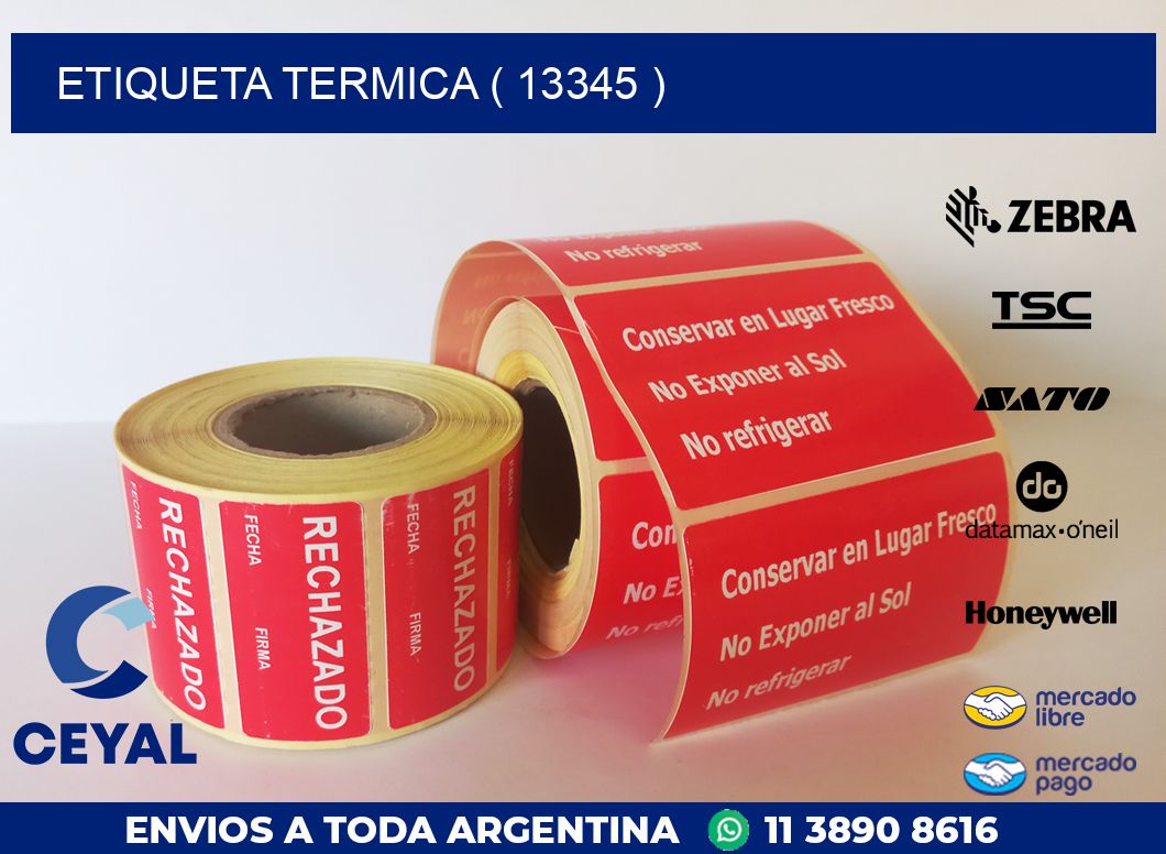 ETIQUETA TERMICA ( 13345 )