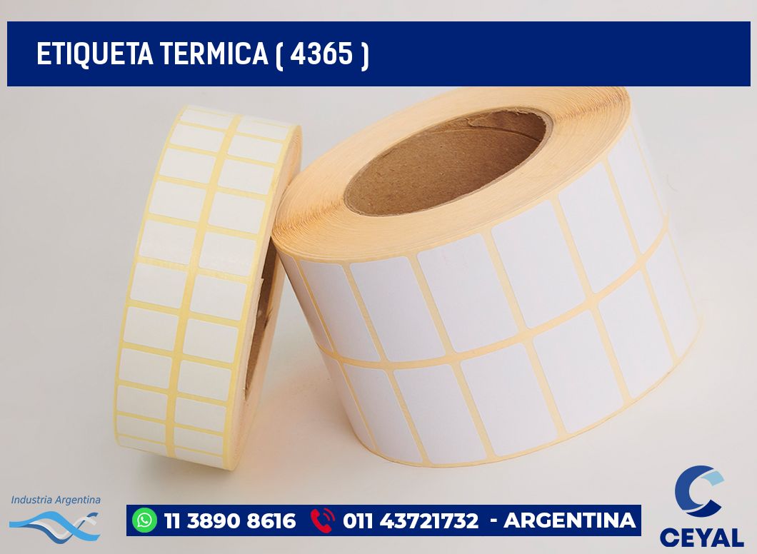 ETIQUETA TERMICA ( 4365 )