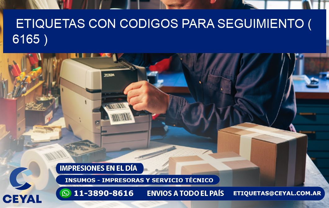 ETIQUETAS CON CODIGOS PARA SEGUIMIENTO ( 6165 )