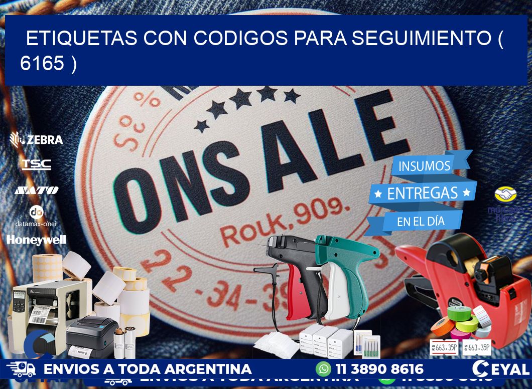 ETIQUETAS CON CODIGOS PARA SEGUIMIENTO ( 6165 )