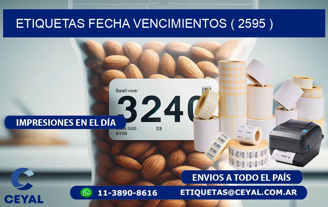 ETIQUETAS FECHA VENCIMIENTOS ( 2595 )