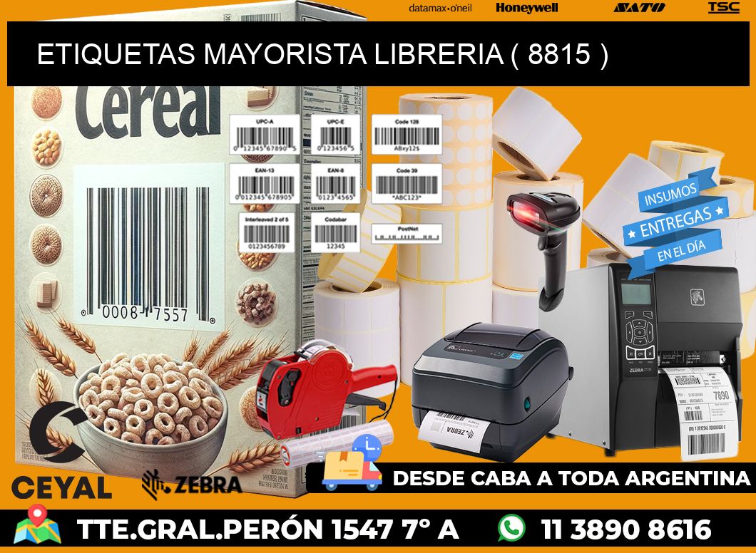 ETIQUETAS MAYORISTA LIBRERIA ( 8815 )