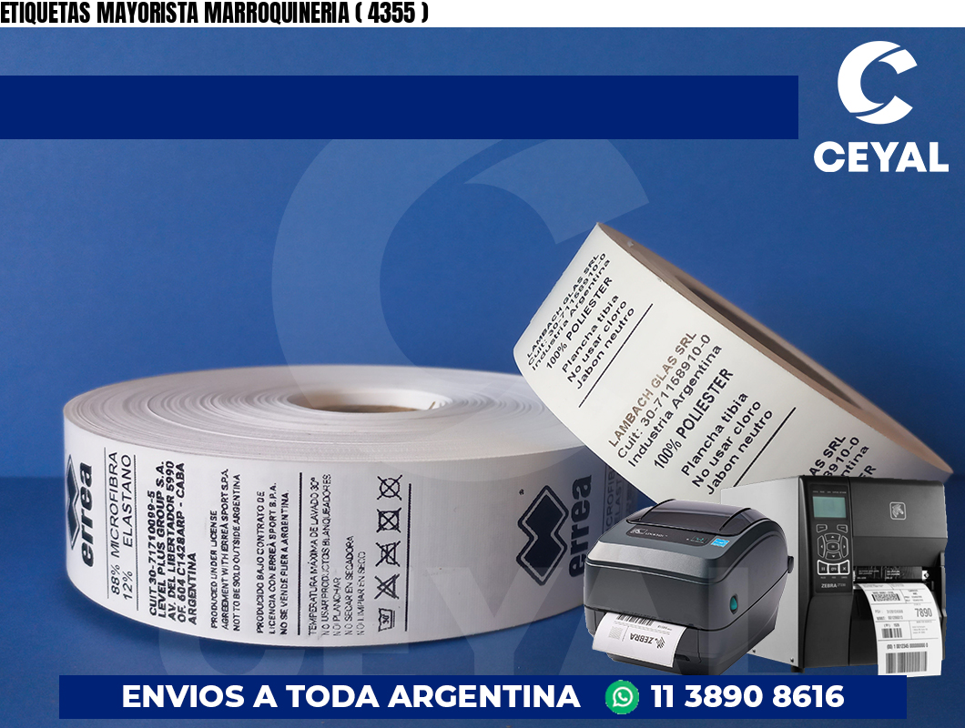 ETIQUETAS MAYORISTA MARROQUINERIA ( 4355 )