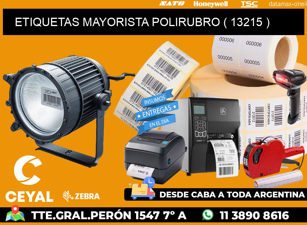 ETIQUETAS MAYORISTA POLIRUBRO ( 13215 )
