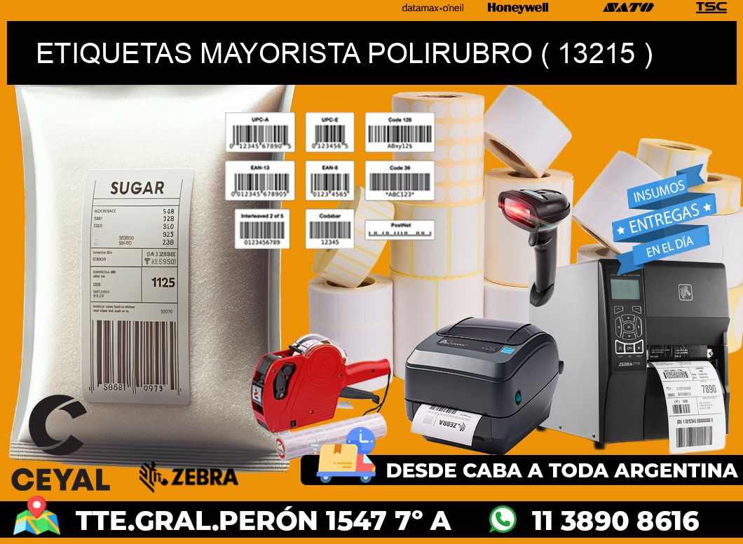 ETIQUETAS MAYORISTA POLIRUBRO ( 13215 )