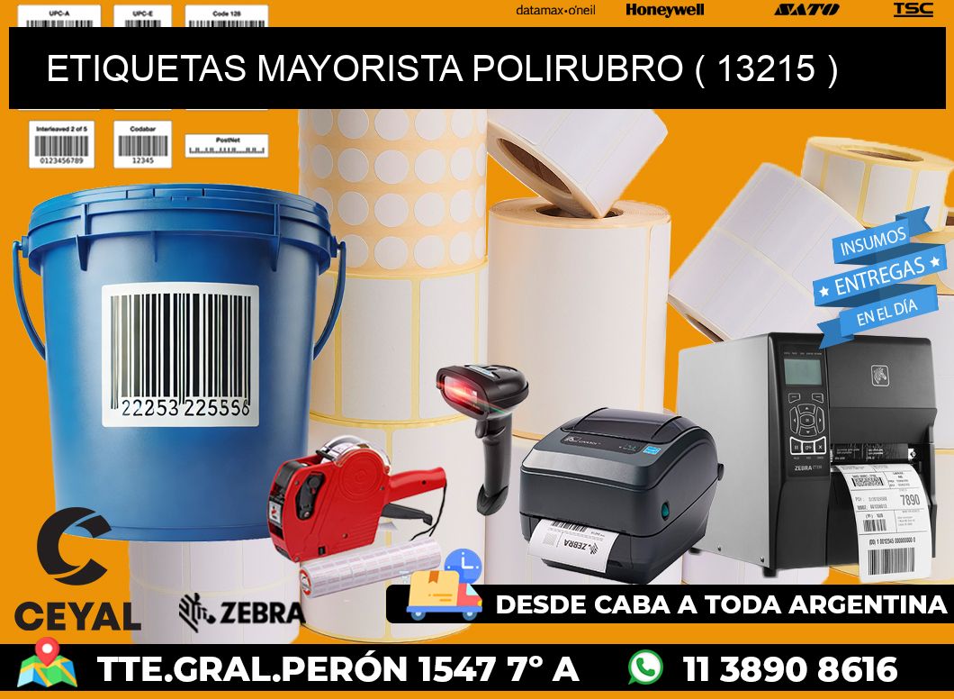 ETIQUETAS MAYORISTA POLIRUBRO ( 13215 )