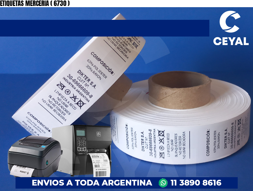 ETIQUETAS MERCERIA ( 6730 )