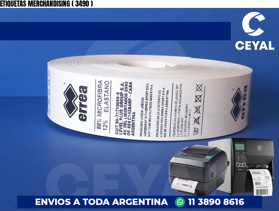 ETIQUETAS MERCHANDISING ( 3490 )