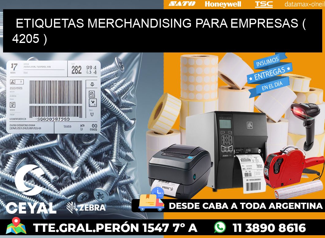 ETIQUETAS MERCHANDISING PARA EMPRESAS ( 4205 )