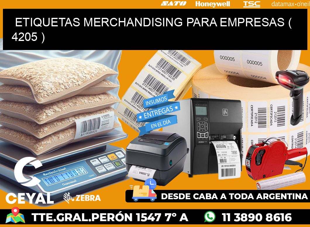 ETIQUETAS MERCHANDISING PARA EMPRESAS ( 4205 )