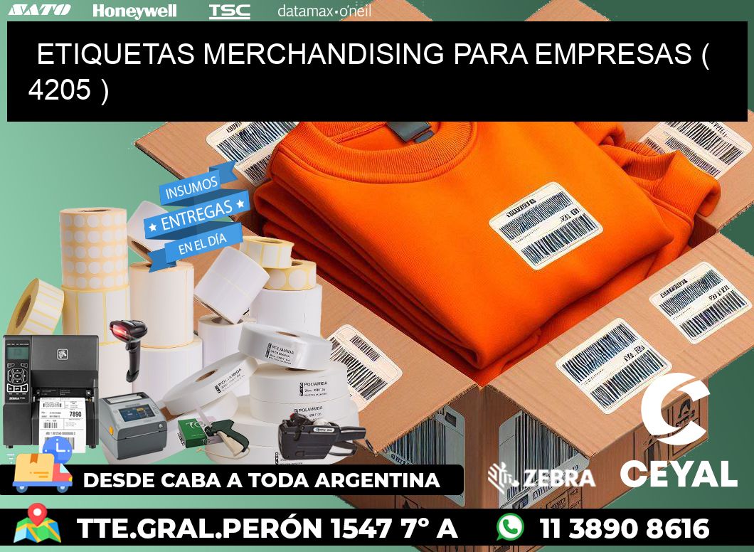 ETIQUETAS MERCHANDISING PARA EMPRESAS ( 4205 )