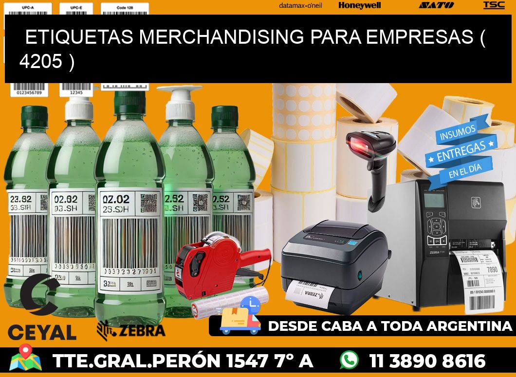 ETIQUETAS MERCHANDISING PARA EMPRESAS ( 4205 )