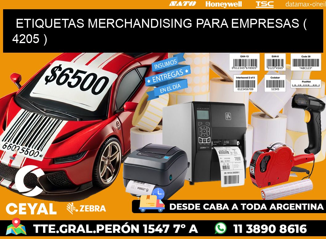 ETIQUETAS MERCHANDISING PARA EMPRESAS ( 4205 )