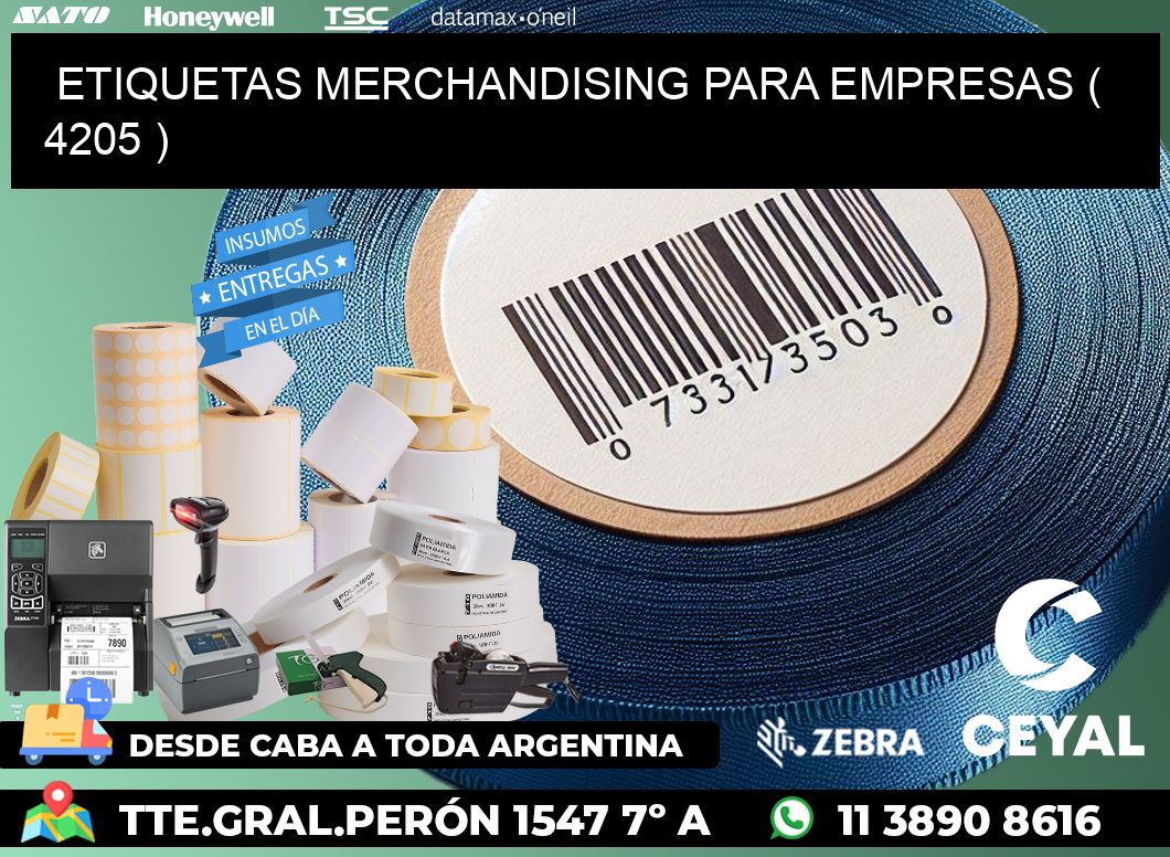 ETIQUETAS MERCHANDISING PARA EMPRESAS ( 4205 )