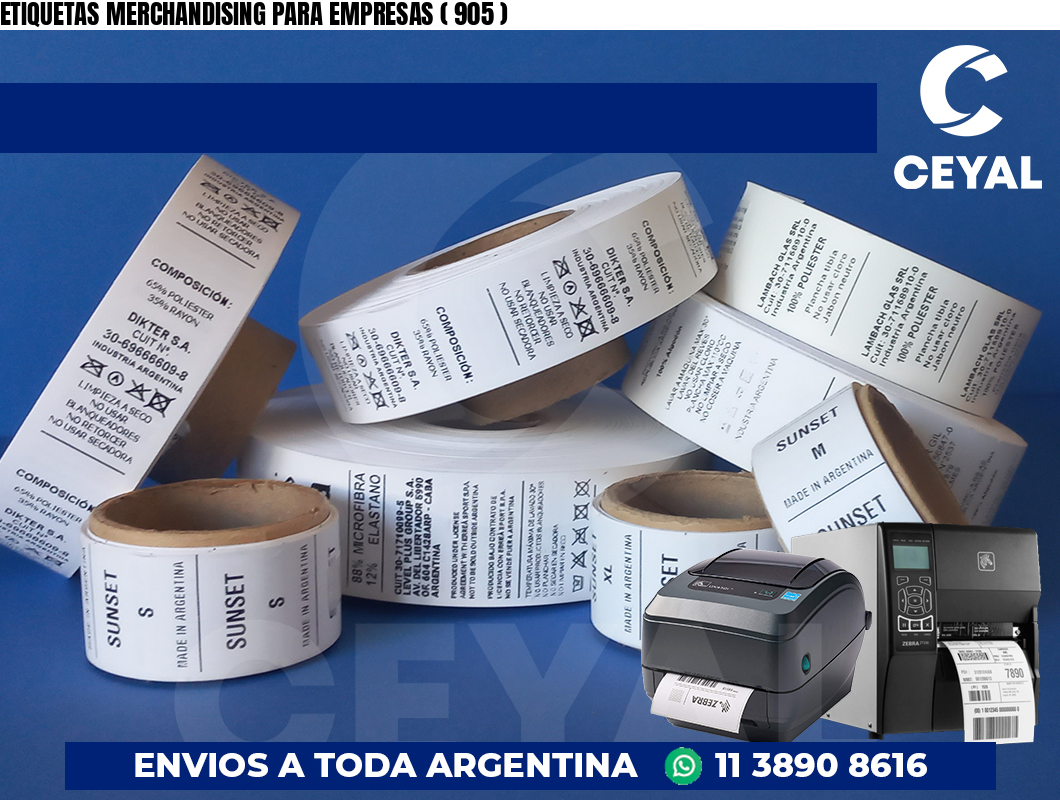 ETIQUETAS MERCHANDISING PARA EMPRESAS ( 905 )