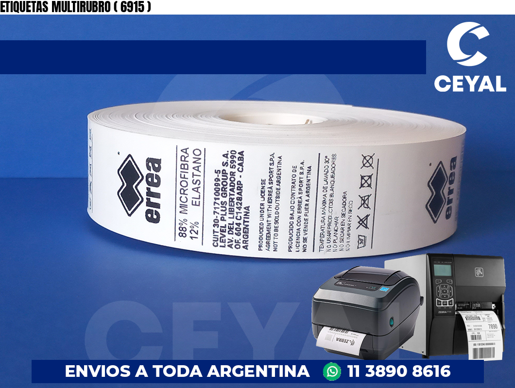 ETIQUETAS MULTIRUBRO ( 6915 )